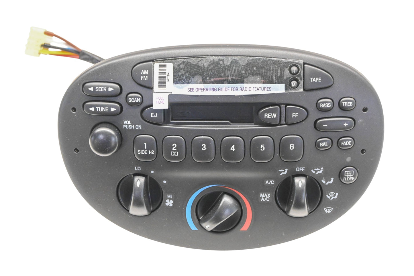 New OEM Ford F7CZ-18C858-DD AM/FM/Cassette Heater Control Panel NOS