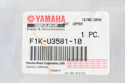 New OEM Yamaha F1K-U3581-10-00 Upper Mat NOS
