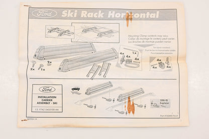 New OEM Ford F75Z-7855100-FA Horizontal Ski Rack Adapter Kit NOS