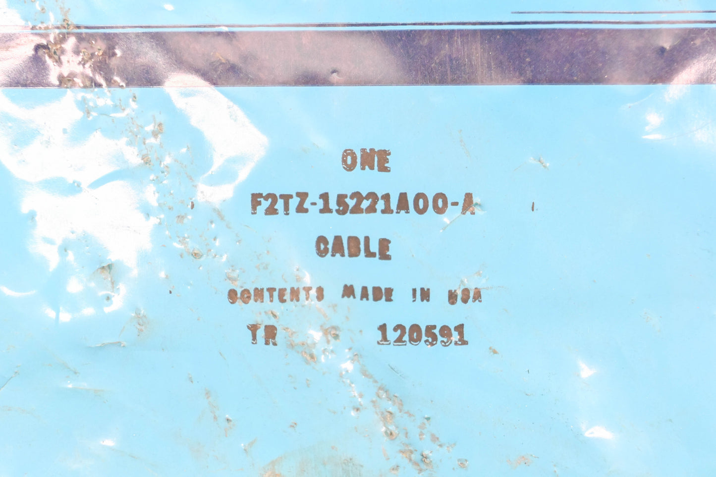 New OEM Ford F2TZ-15221A00-A, F2TB-15221A00-AA Door Latch Control Cable NOS
