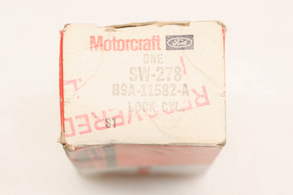 New OEM Motorcraft SW-278, B9A-11582-A, SW278 Ignition Lock Cylinder Kit NOS