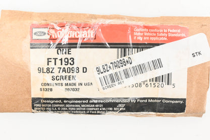 New OEM Motorcraft FT-193, 9L8Z-7A098-D, FT193 Transmission Filter NOS
