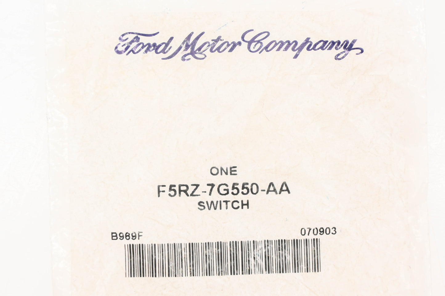 New OEM Ford F5RZ-7G550-AA O/D Transmission Switch NOS