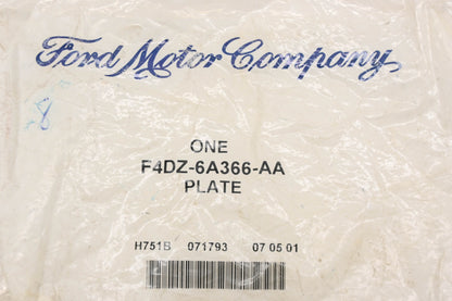 New OEM Ford F4DZ-6A366-AA Reinforcement Plate NOS