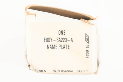 New OEM Ford E8OY-8A223-A Lincoln Nameplate Badge NOS