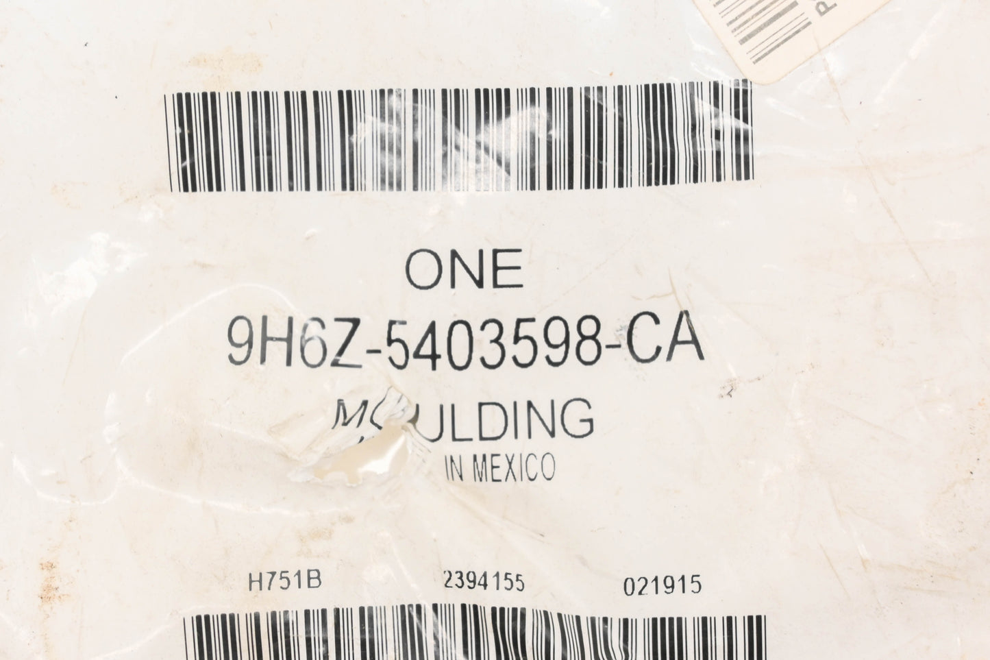 New OEM Ford 9H6Z-5403598-CA Righthand Interior Windshield Pillar Trim NOS