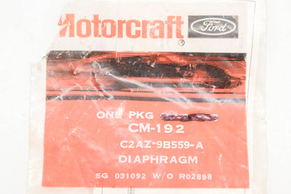 New OEM Motorcraft CM-192, C2AZ-9B559-A Accelerator Pump Diaphragm Assembly NOS