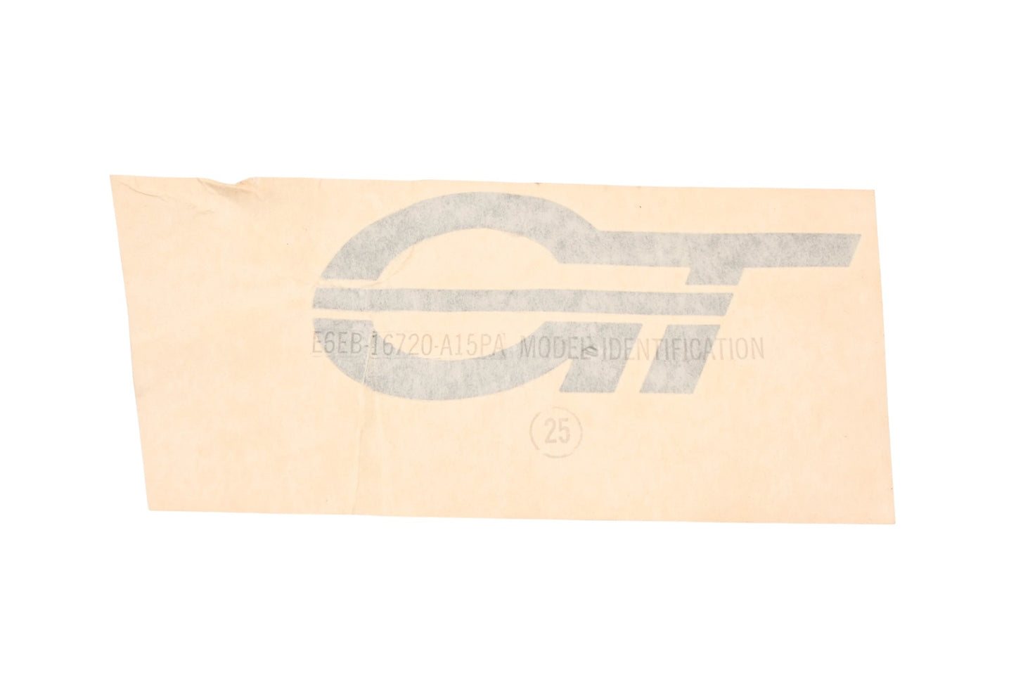 New OEM Ford E6FZ-8A223-B GT Emblem Decal NOS