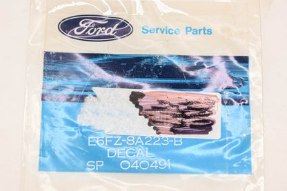 New OEM Ford E6FZ-8A223-B GT Emblem Decal NOS