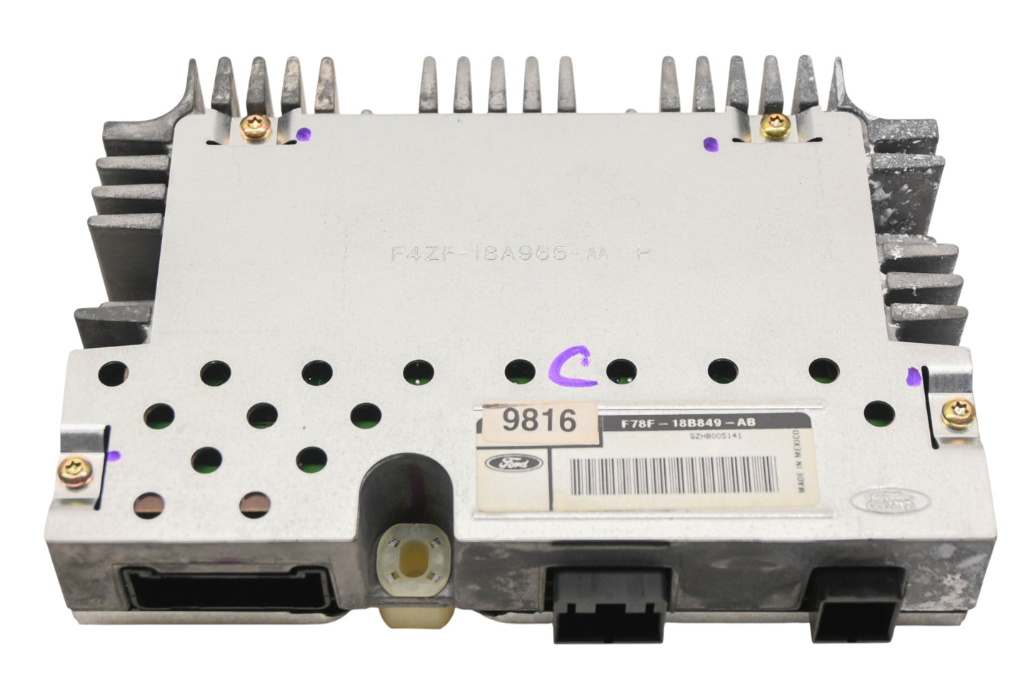 New OEM Ford F78Z-18B849-AB, F4ZF-18A965-AA Amplifier NOS