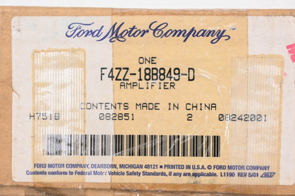 New OEM Ford F4ZZ-18B849-D Amplifier NOS