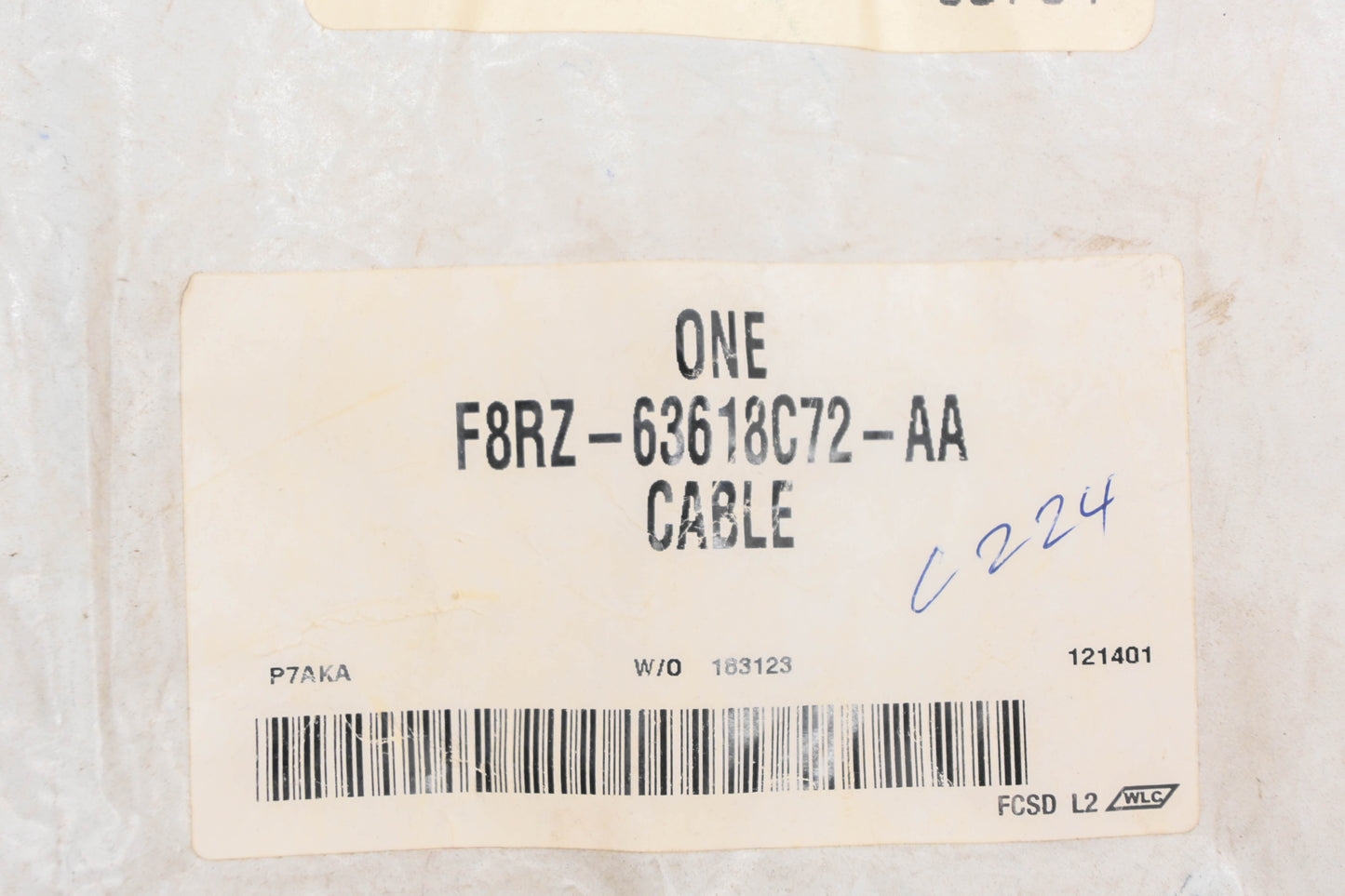 New OEM Ford F8RZ-63618C72-AA Seat Track Adjustment Cable NOS