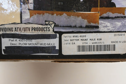 Moose Utility Division 4501-0193 Mule 610 Bottom Mount Kit NOS