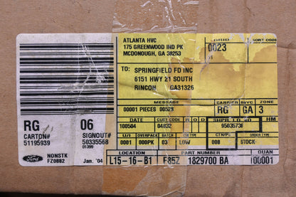 New OEM Ford F85Z-1829700-BA, DQ08978YPN Carlite Quarter Window Glass Panel NOS
