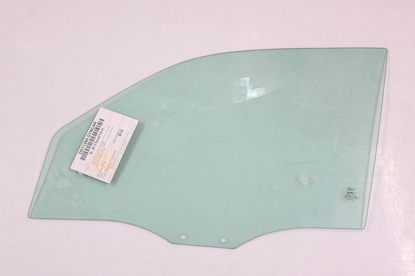 New OEM Ford 8L8Z-7821411-A, DD11260GTN Carlite Front Left Door Glass NOS