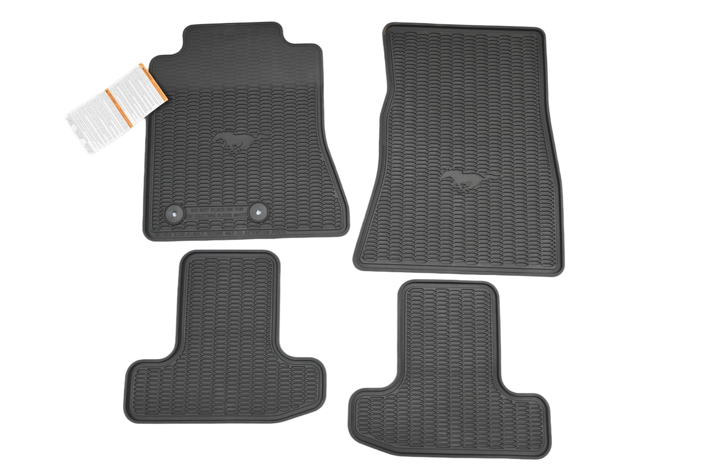 New OEM Ford FR3Z-631330-BA Mustang Black Floor Mat Kit NOS