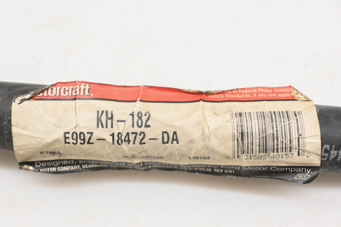 New OEM Motorcraft KH-182, E99Z-18472-DA Heater Hose Assembly NOS
