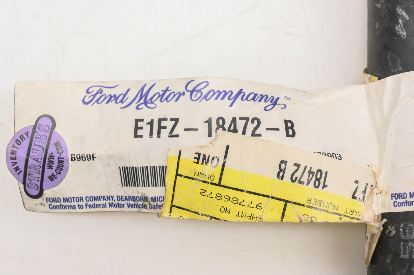 New OEM Ford E1FZ-18472-B Heater Hose NOS