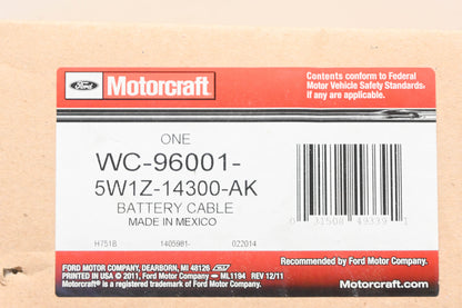 New OEM Motorcraft WC-96001, 5W1Z-14300-AK Battery Cable NOS