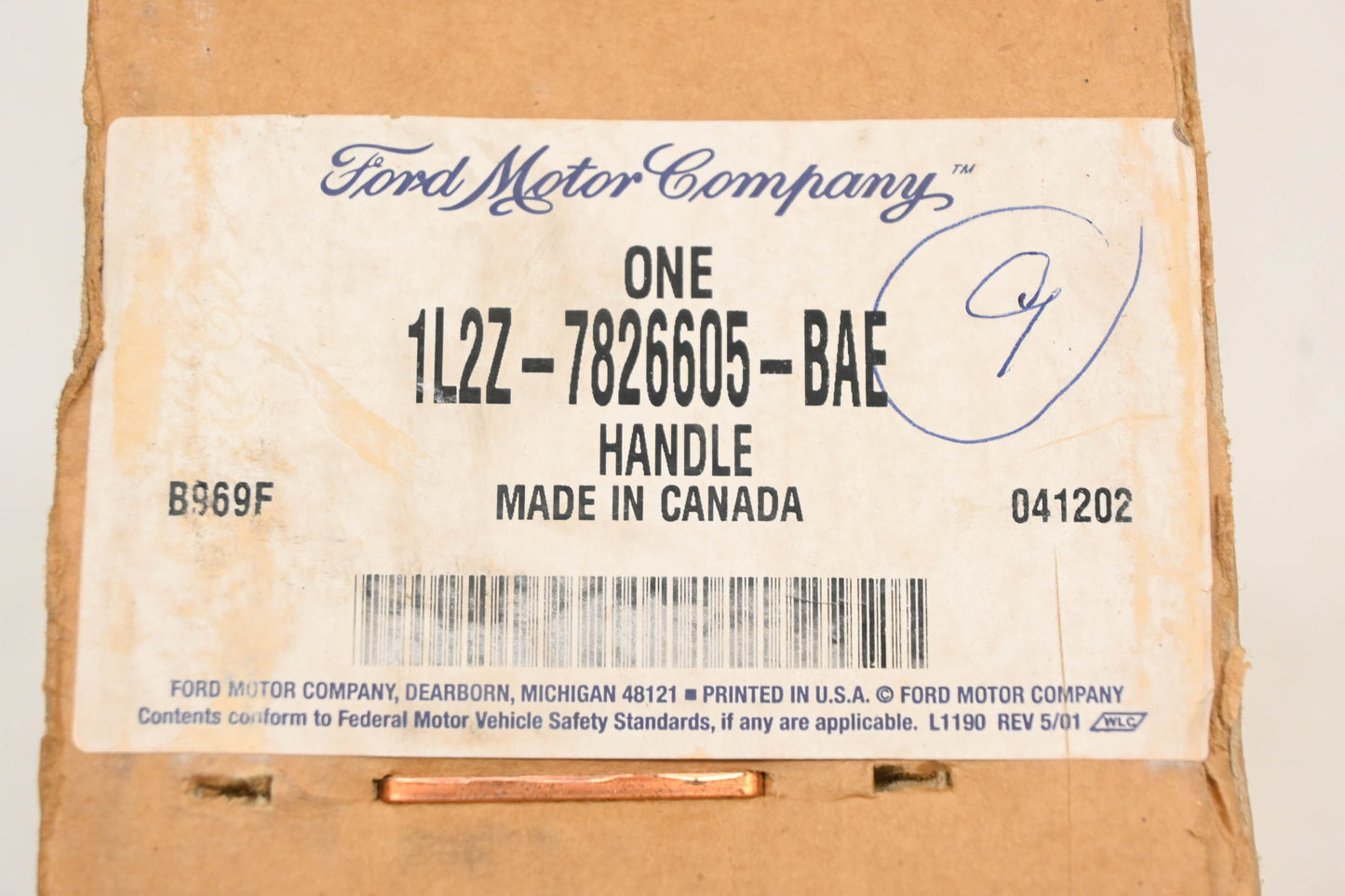 New OEM Ford 1L2Z-7826605-BAE Dark Blue Exterior Door Handle NOS