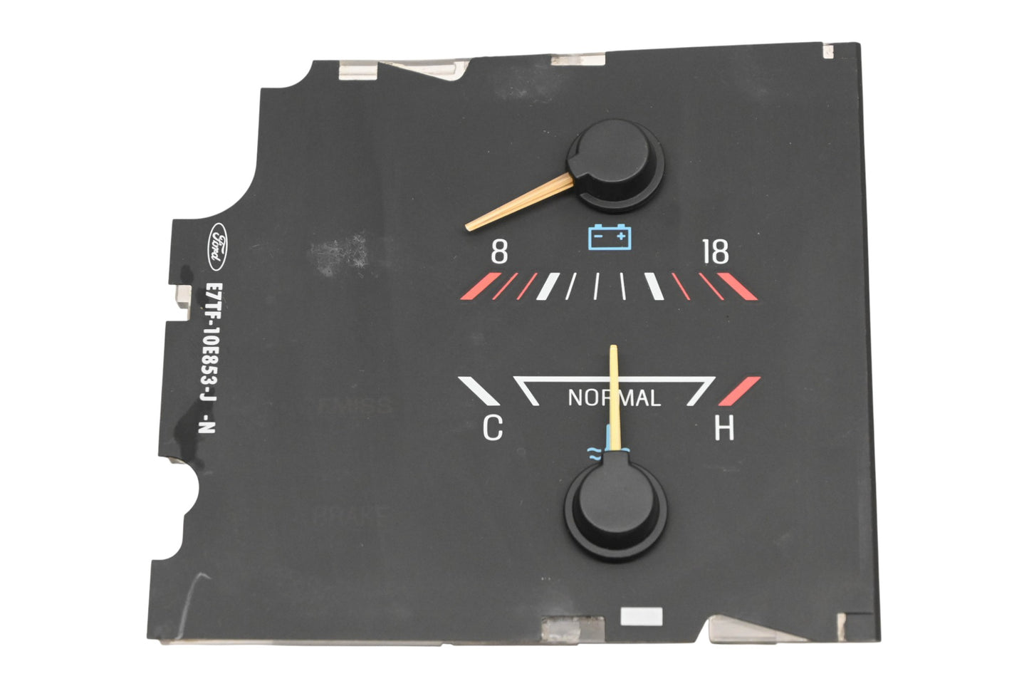 New OEM Ford E7TZ-10883-E, E7TF-10E853-J Voltage/Temperature Gauge Assembly NOS