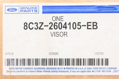 New OEM Ford 8C3Z-2604105-EB Sun Visor NOS