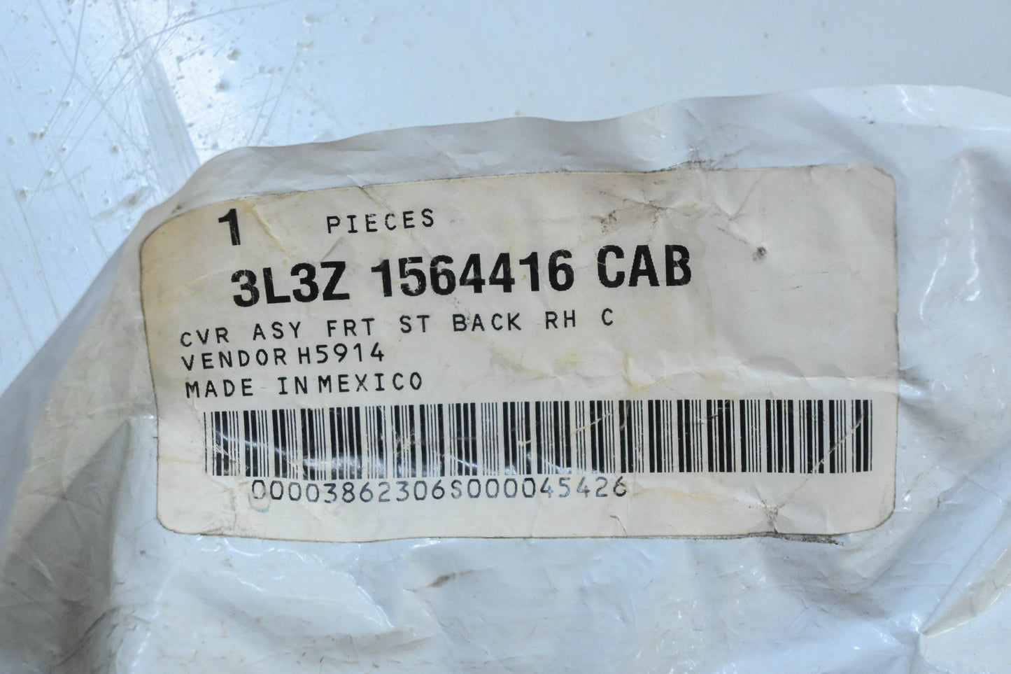New OEM Ford 3L3Z-1564416-CAB Driver Side Seat Back Cushion Cover NOS
