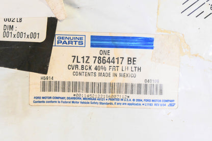 New OEM Ford 7L1Z-7864417-BE Driver Side Seat Back Cushion Cover NOS