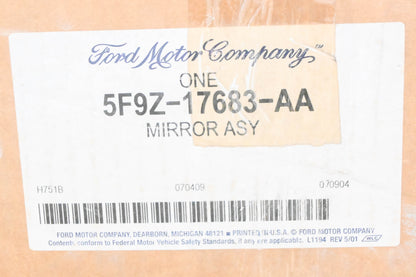 New OEM Ford 5F9Z-17683-AA Black Left Side Mirror Assembly NOS