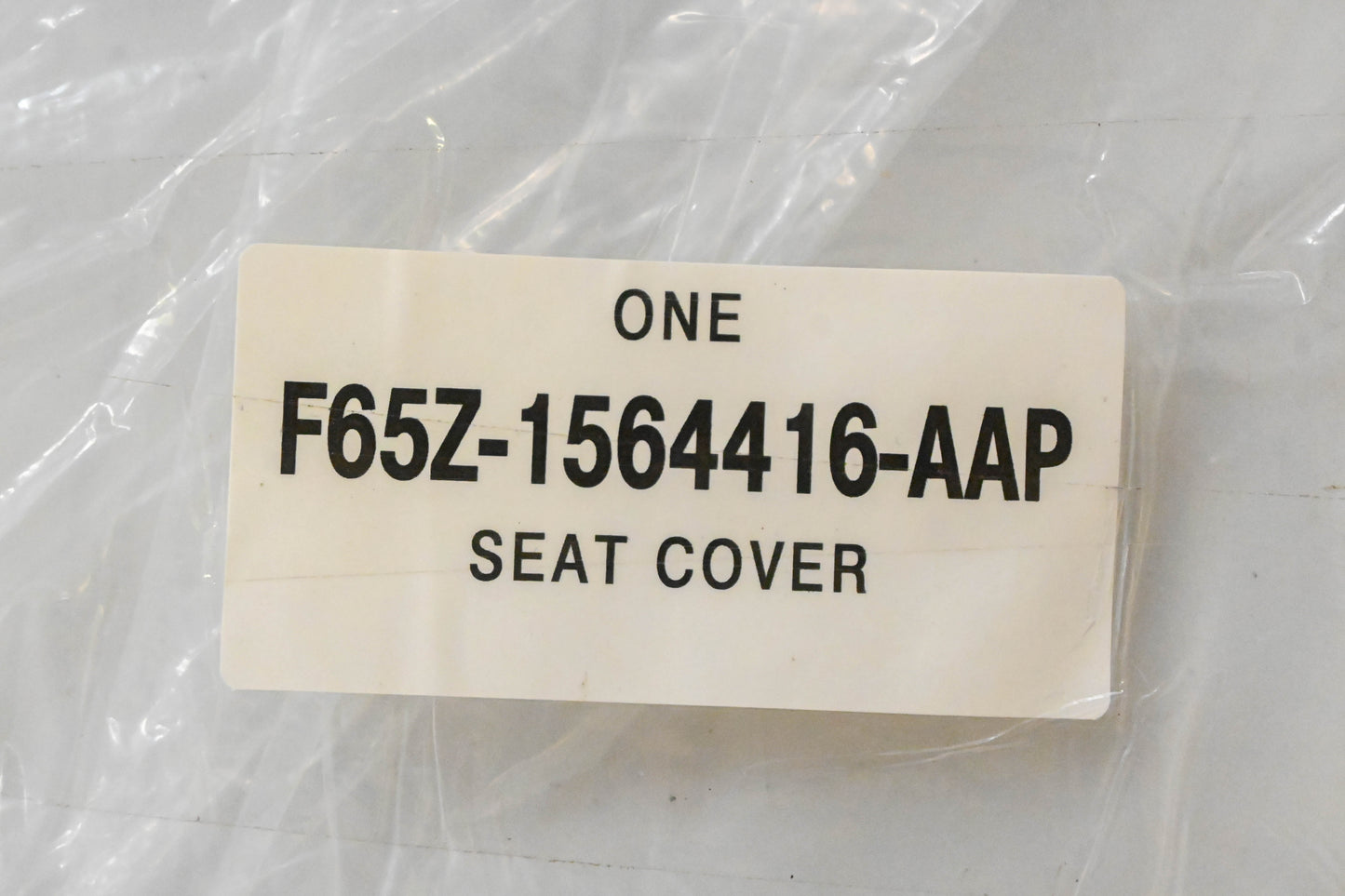 New OEM Ford F65Z-1564416-AAP Lariat front Seat Back Cushion Cover NOS