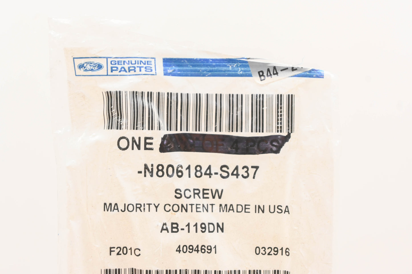 New OEM Ford N806184-S437 Compressor Mount Bolt NOS