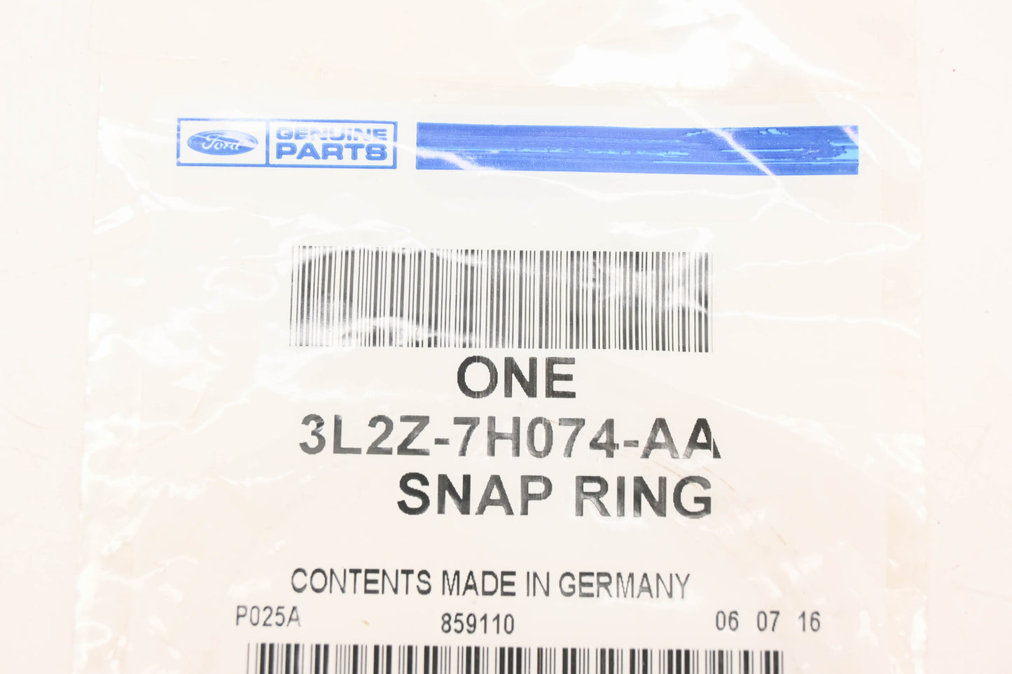 New OEM Ford 3L2Z-7H074-AA Snap Ring NOS