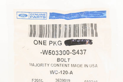 New OEM Ford W503300-S437, WC-120-A Intake Manifold Bolt NOS