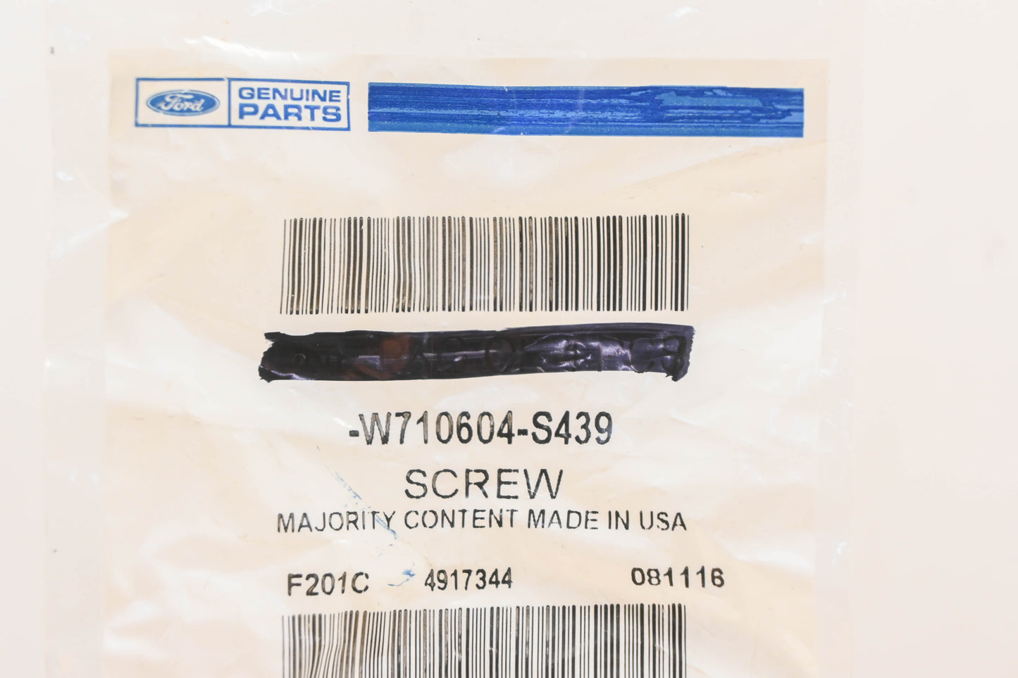 New OEM Ford W710604-S439 Screw With Washer Qty 2 NOS