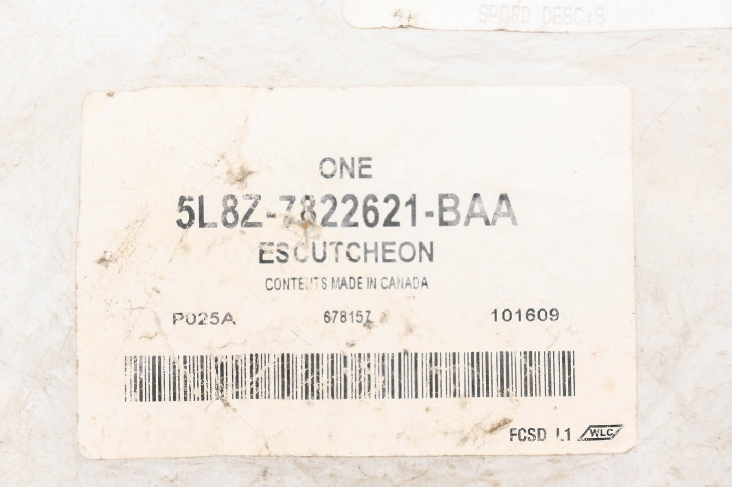 New OEM Ford 5L8Z-7822621-BAA Door Inside Handle Escutcheon NOS