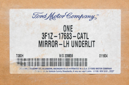 New OEM Ford 3F1Z-17683-CATL Left Side Mirror Assembly NOS