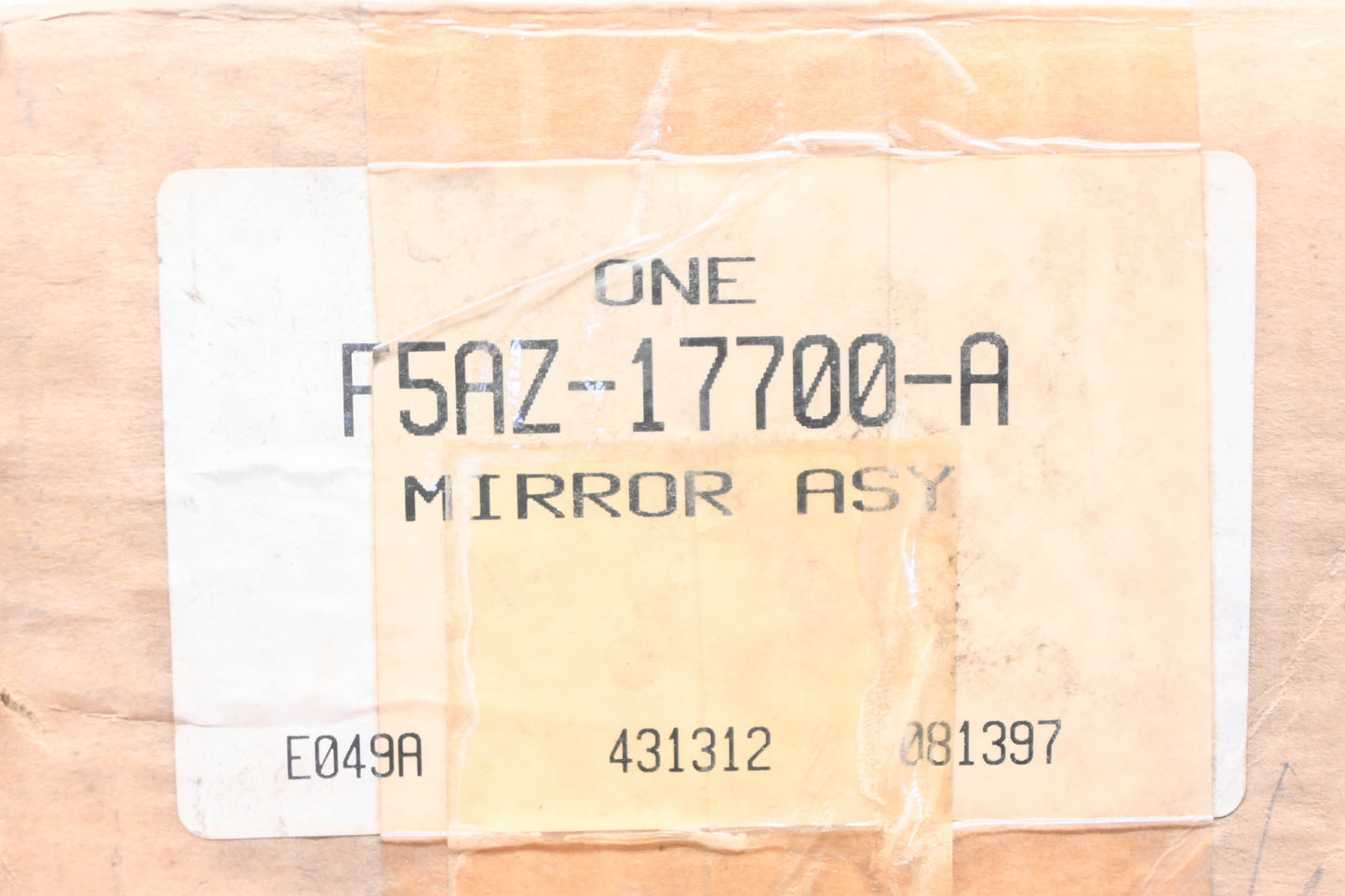 New OEM Ford F5AZ-17700-A Black Rearview Mirror Assembly NOS