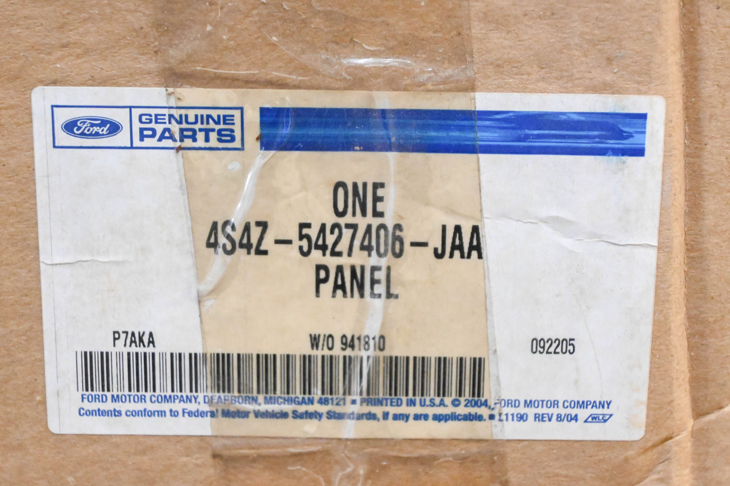 New OEM Ford 4S4Z-5427406-JAA Rear Right Interior Door Panel NOS