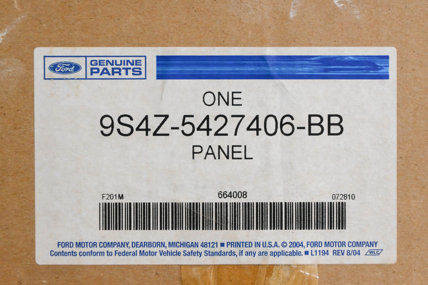 New OEM Ford 9S4Z-5427406-BB Rear Right Interior Door Panel NOS