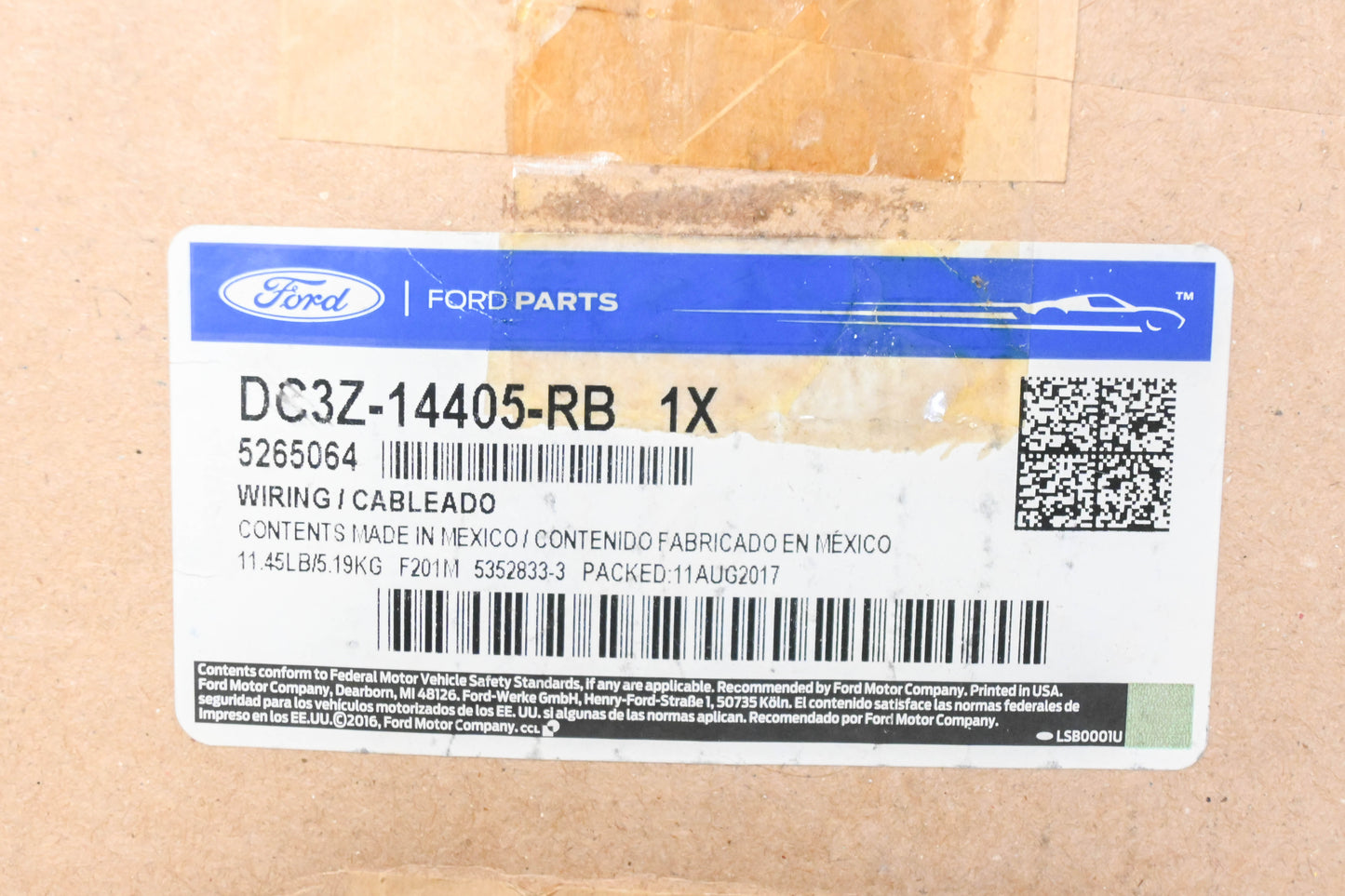 New OEM Ford DC3Z-14405-RB Rear Lamp Wiring Harness NOS