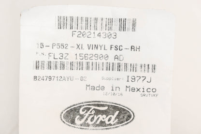 New OEM Ford FL3Z-1562900-AD Front Passenger Seat Cushion Cover NOS