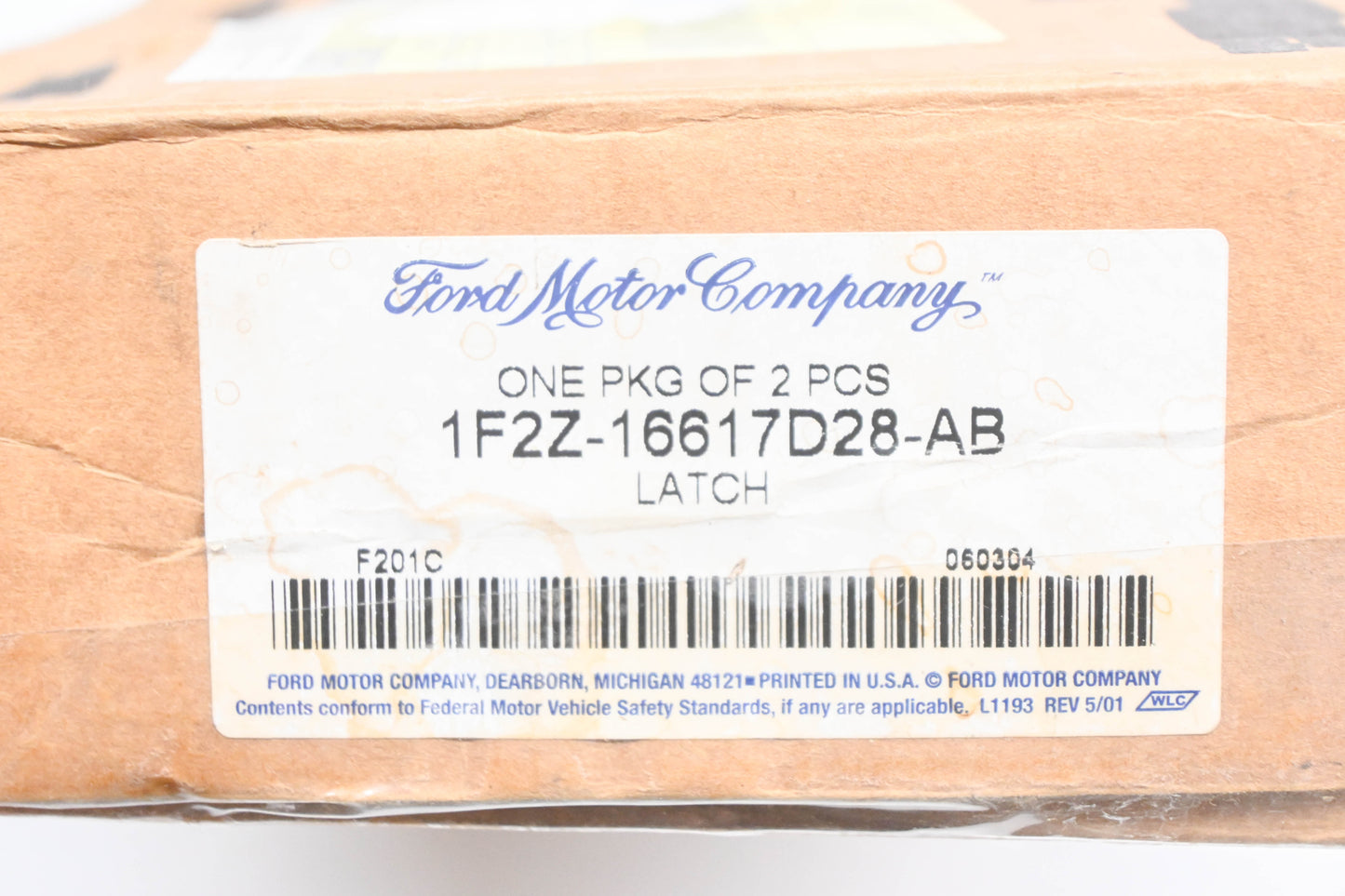 New OEM Ford 1F2Z-16617D28-AB Seat Track Latches Qty 2 NOS
