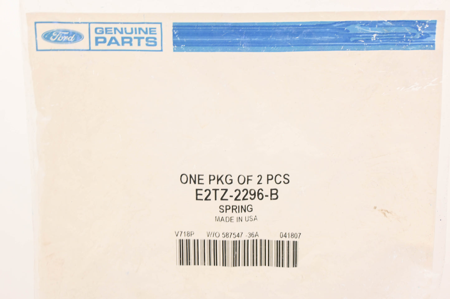 New OEM Ford E2TZ-2296-B Drum Brake Adjusting Springs Qty 2 NOS