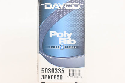 Dayco 5030335, 3PK0850 Serpentine Belt NOS