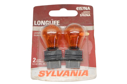 Sylvania 4157NA Amber Bulbs 12.8/14v 28.5/8.3w Qty 2 NOS