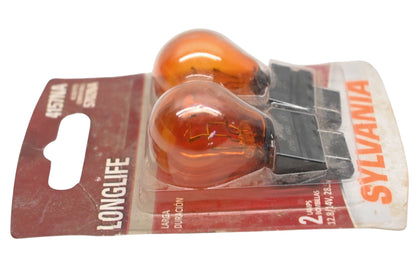 Sylvania 4157NA Amber Bulbs 12.8/14v 28.5/8.3w Qty 2 NOS