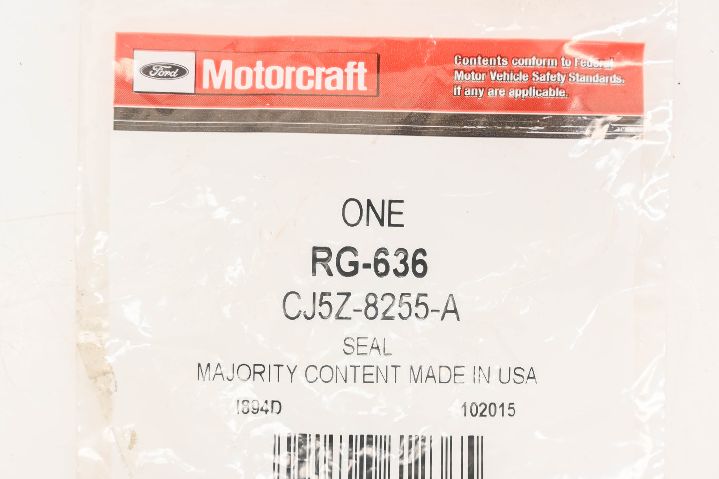 New OEM Motorcraft RG-636, CJ5Z-8255-A, RG636 Coolant Outlet Gasket NOS