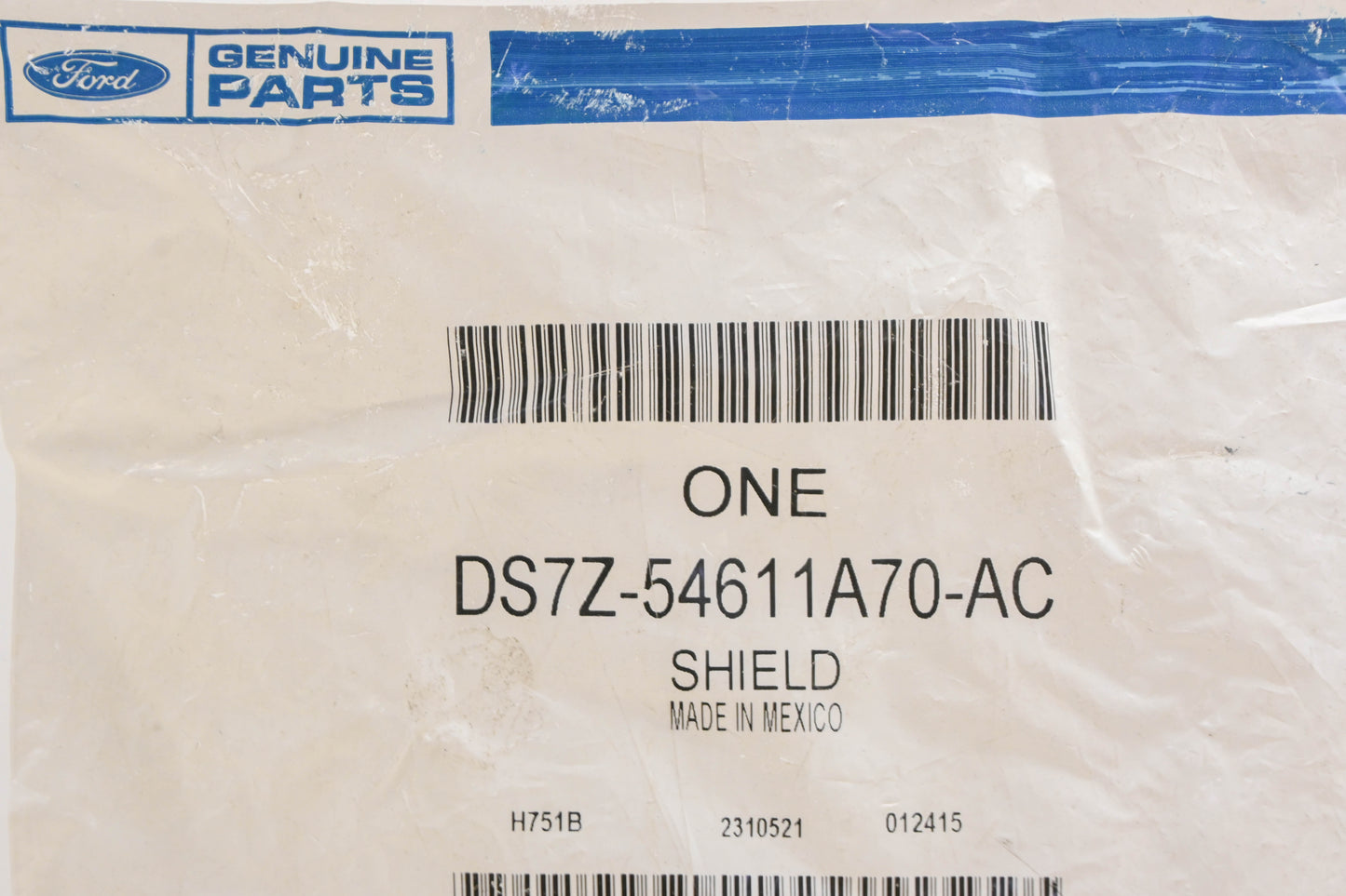 New OEM Ford DS7Z-54611A70-AC Rear Seat Upper Shield NOS