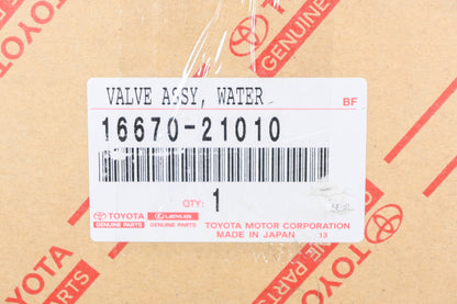 New OEM Toyota 16670-21010 Water Valve Assembly NOS