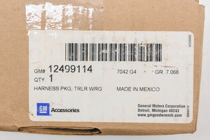 General Motors 12499114, 88962714 Trailer Hitch Wiring Harness Kit NOS